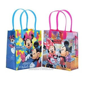 Disney Mickey and Minnie Mouse Reusable Premium Party Favor Goodie Small Gift Bags 12 (12 Bags) - 1 of 1