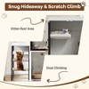 Cat Litter Box Enclosure with Ladder and Doors for 2 Cats,Double Cat House with Storage Space - 3 of 4