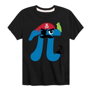 Boys' - Instant Message - Pirate Pi Symbol Short Sleeve Graphic T-Shirt - 1 of 4