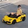 Infurnic Baby Walkers Kids Ride on Lamborghini Cars with Safety Belt, High-Low Speed, Toy Gift for 3-8 Years Old, Yellow, 53.1"*31.8"*20.3" - 2 of 4