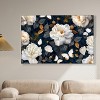 Art Remedy Navy Elegance Floral Elegant realistic Floral Wall Art Framed - 2 of 4