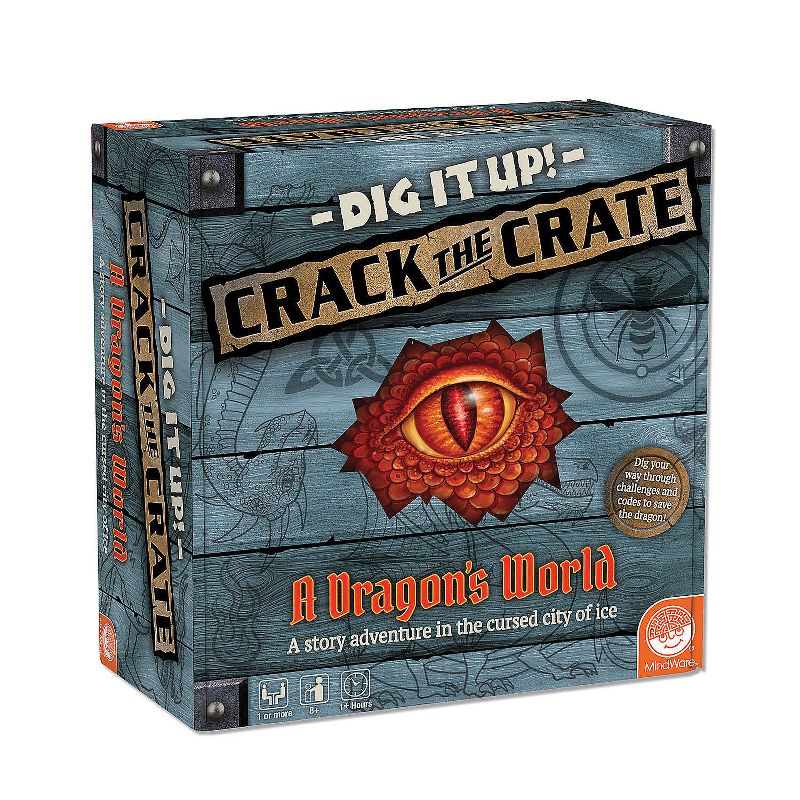 MindWare Dig It Up! Crack The Crate Board Escape Room Game – for Adults & Kids 8 & Up, 1 of 5