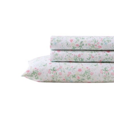 Laura Ashley Posey Dance - Pink Twin Xl Sheet Set : Target