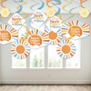 Big Dot of Happiness Here Comes The Son Party Decoration Swirls, Boy Boho Baby Shower Hanging Decor - Set of 40 - 3 of 4