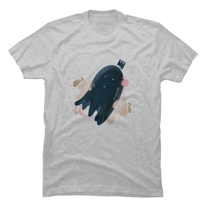 Men's Design By Humans Little floating ghost By Nebenzu T-Shirt - 1 of 4