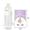 Big Dot of Happiness Rainbow Unicorn - Magical Unicorn Baby Shower or Birthday Party Thank You Cards (8 count) - 3 of 4