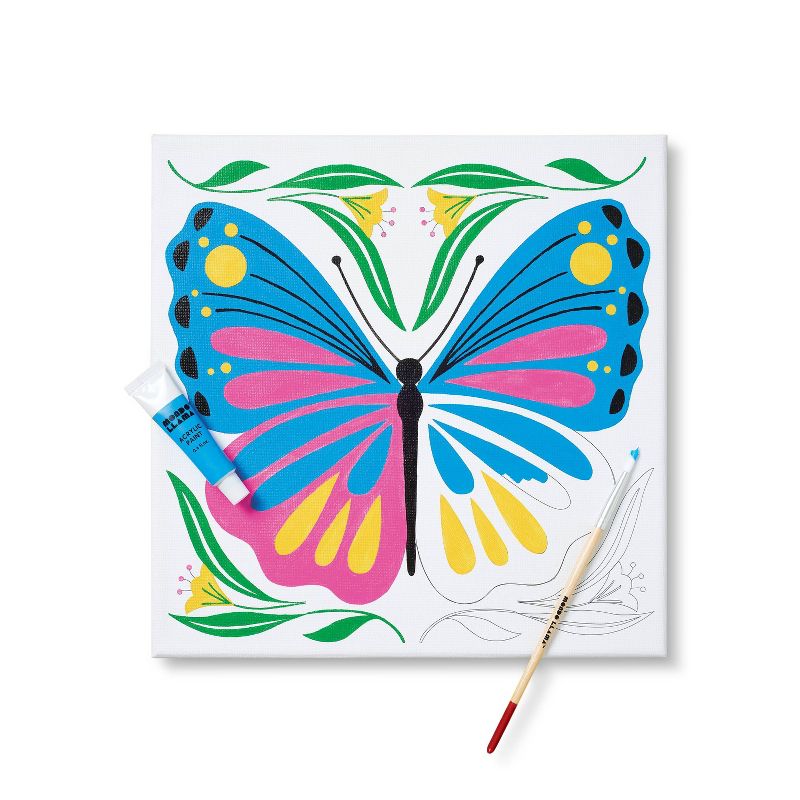 11&#39;&#39;x11&#34; Paint-Your-Own Canvas Craft Kit Butterfly - Mondo Llama&#8482;, 5 of 6