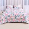Colorful Butterfly Pattern 3-Piece Comforter Set, King Size – Includes 1 Soft Lightweight Comforter and 2 Matching Pillowcases - 2 of 4
