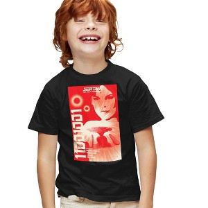 Boys' Star Trek Tng Season 1 Episode 15 T-Shirt Black Small - 1 of 4