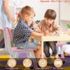 Children Age 2-8 Adjustable Kids Chair (2pcs), 3 Level Height Adjustable Toddler Chair, Plastic Indoor Outdoor Child Chair - 3 of 4