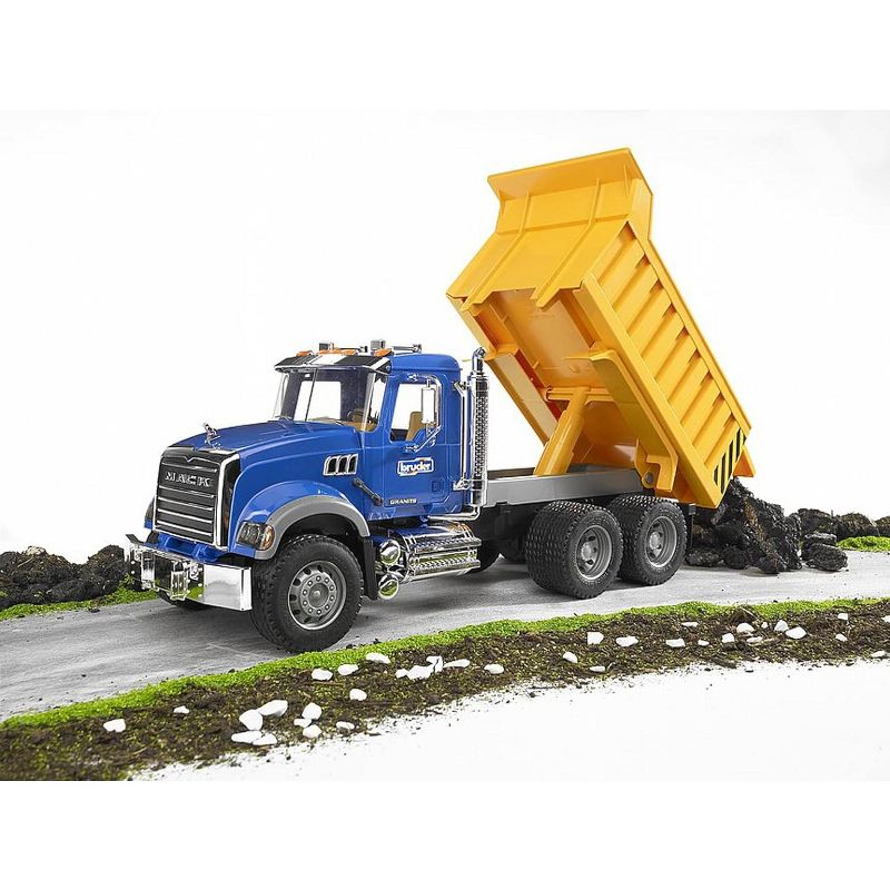 Bruder MACK Granite Dump Truck for Construction and Farm Pretend Play, 2 of 6