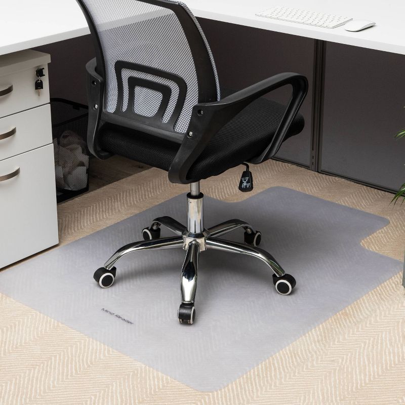 Mind Reader 47.5&#34;x35.5&#34; Office Chair Mat Set of 2 Clear, 2 of 8