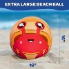 Aquamazing Giant Heavy Duty 16" Beach Ball for Kids & Adults, XL 4x Thicker PVC Durable Pool Float-Water Toy for Volleyball, Play, Summer Activity - 2 of 4