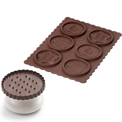 Trudeau 2pk Cupcake Chocolate Molds Aqua : Target