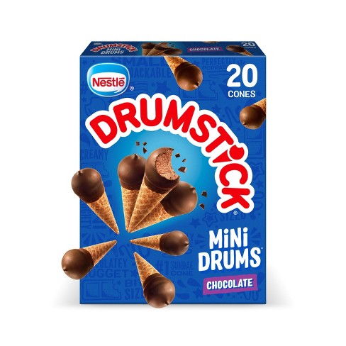 Nestle Drumstick Chocolate Mini Frozen Sundae Cones - 16.9oz/20ct : Target