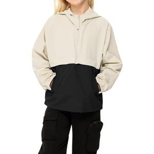 Kids Boys Girls Lightweight Packable Rain Jacket Waterproof Hooded Raincoats Windproof for Spring Fall Winter - 1 of 4
