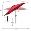 Ainfox 7.5ft Patio Umbrella Without Lights - 4 of 4