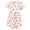 Touched by Nature Infant and Toddler Girls Organic Cotton Short-Sleeve Dresses, Soft Wildflower - 4 of 4