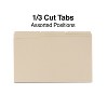 Staples Manila 3-Tab File Folders Legal Assorted Position 100/Box TR56680 - 3 of 4