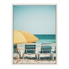 Kate & Laurel All Things Decor Sylvie Yellow Umbrella 2 Framed Wall Art by Alicia Bock White - 2 of 4