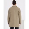 Lars Amadeus Men's Solid Color Notched Collar Winter Coats - 3 of 4
