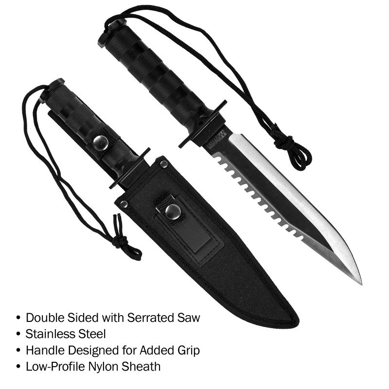 Fleming Supply Frontiersman Survival Knife and Kit with Sheath - 12", 3 of 7