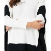 Women's Two Tone Pullover - french kyss - image 3 of 4