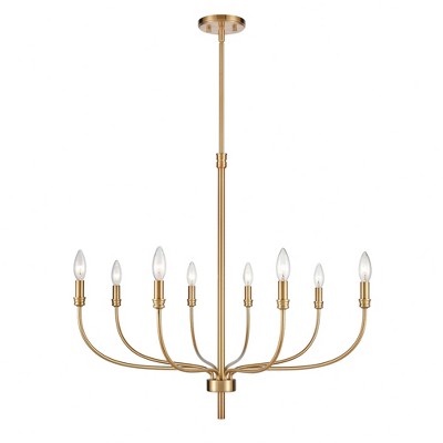 Elk Home Newland 8 - Light Chandelier in  Satin Brass
