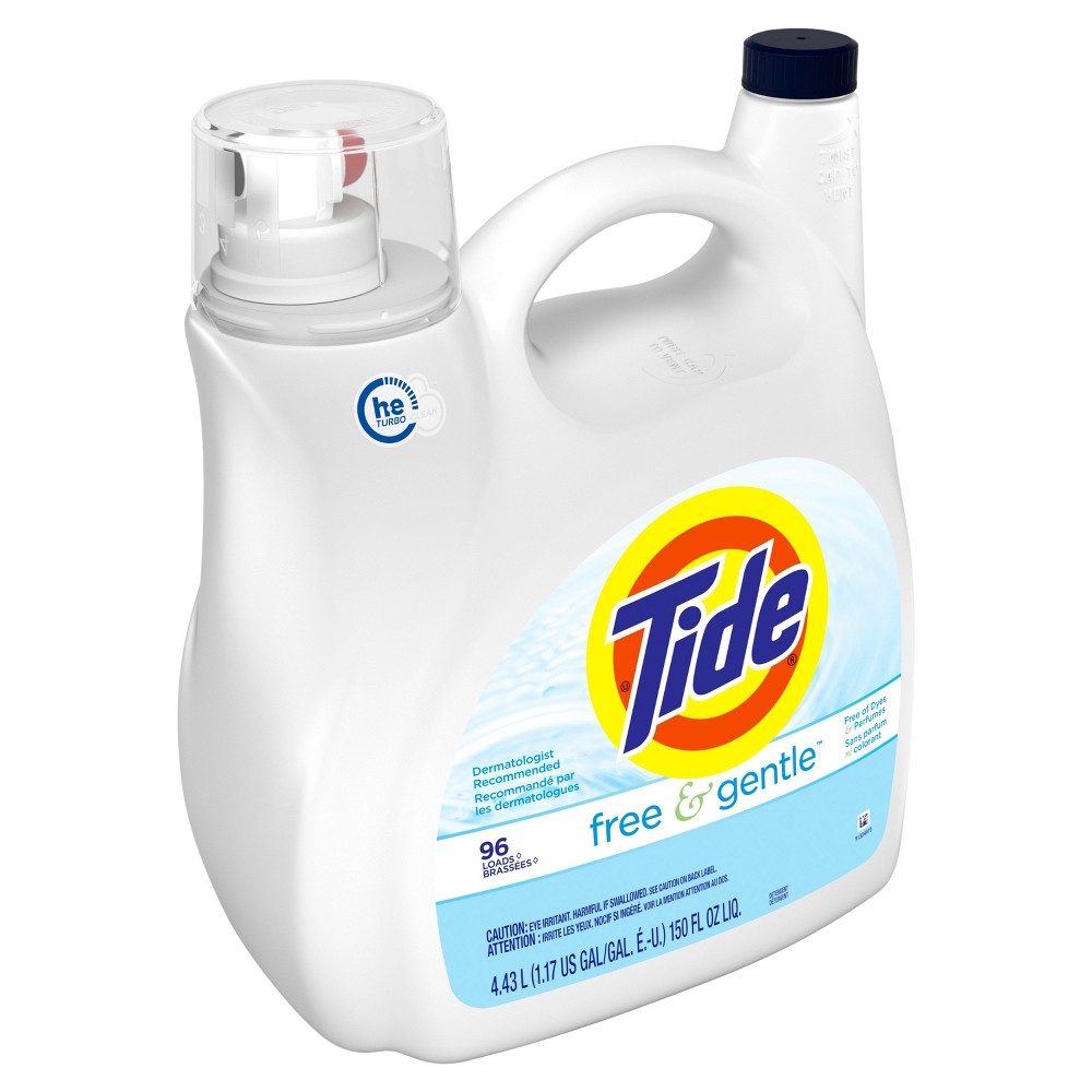 Tide Free & Gentle Unscented High Efficiency Liquid Laundry Detergent - 150 fl oz