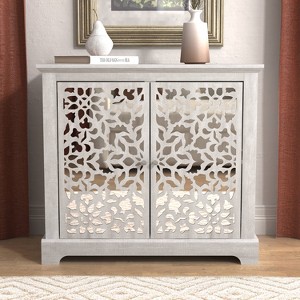 Galano Culbin Dusty Grey Oak Accent Cabinet - 1 of 4