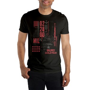 Mens Black Call of Duty Video Game Short Sleeve Shirt - 1 of 1