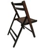 Lyngins 4-Piece Solid Wood Folding Outdoor Accent Chairs, Slatted Seat & Open Back, Patio Folding Chair for Balcony/Wedding/Indoor-Outdoor Events - 4 of 4