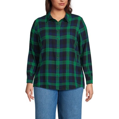 Lands' End Women's Flannel Shirt
