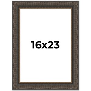 PosterPalooza | Museum Brown Picture Frame - UV Acrylic, Foam Board Backing, Hanging Hardware - 1 of 4