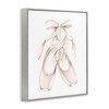 Stupell Industries Soft Pink Ballerina Slippers Ballet Dance Shoes Black Framed Giclee Art - 3 of 4