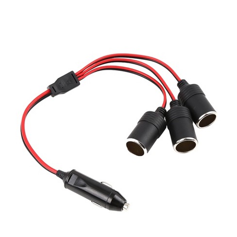 Unique Bargains Car Cigarette Lighter Charger Three-way Socket