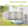 Majestic Home Goods,Bolster Pillow Vertical Stripe Burnt - 4 of 4