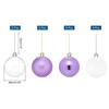 Unique Bargains Plastic Party Wedding Christmas Box Packed Hanging Ornament Balls 2.4" 24 Pcs - 2 of 4