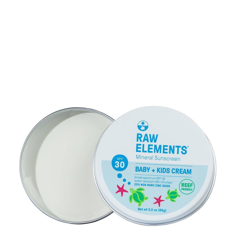 Raw Elements Baby + Kids Mineral Sunscreen Tin - SPF 30+ - 3oz, 6 of 16