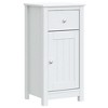 vidaXL Bathroom Furniture Set Storage Sink Cabinet Mirror BERG Solid Wood Pine - White 15.7" x 13.4" x 31.5" 3-Piece - 3 of 4