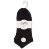 Memoi Women's Rayon from Bamboo Terry Sole Breathable Low Cut Socks Black 9-11 - 4 of 4