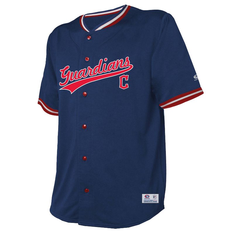 MLB Cleveland Guardians Men&#39;s Button Down Jersey, 2 of 4