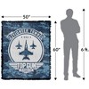 Top Gun Maverick Fighter Town Usa Blanket 50"x60" Woven Tapestry - 2 of 4