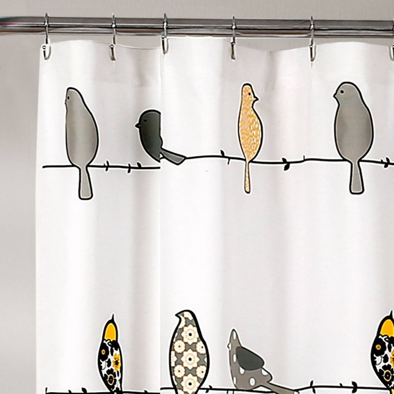 Rowley Birds Shower Curtain - Lush Décor, 3 of 10