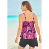 Swim 365 Women's Plus Size Longer-Length Tiered-Ruffle Tankini Top - 3 of 4