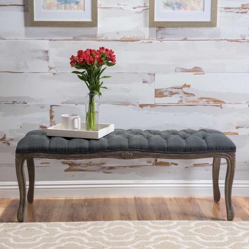 Tassia Tufted Bench - Christopher Knight Home, 3 of 6