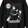 Demon Slayer Tanjiro Kamado Black Crew Neck Sweatshirt - 2 of 3