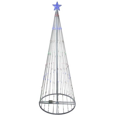 Northlight 12' Prelit Christmas Tree Led Lighted Show Cone - Multi ...