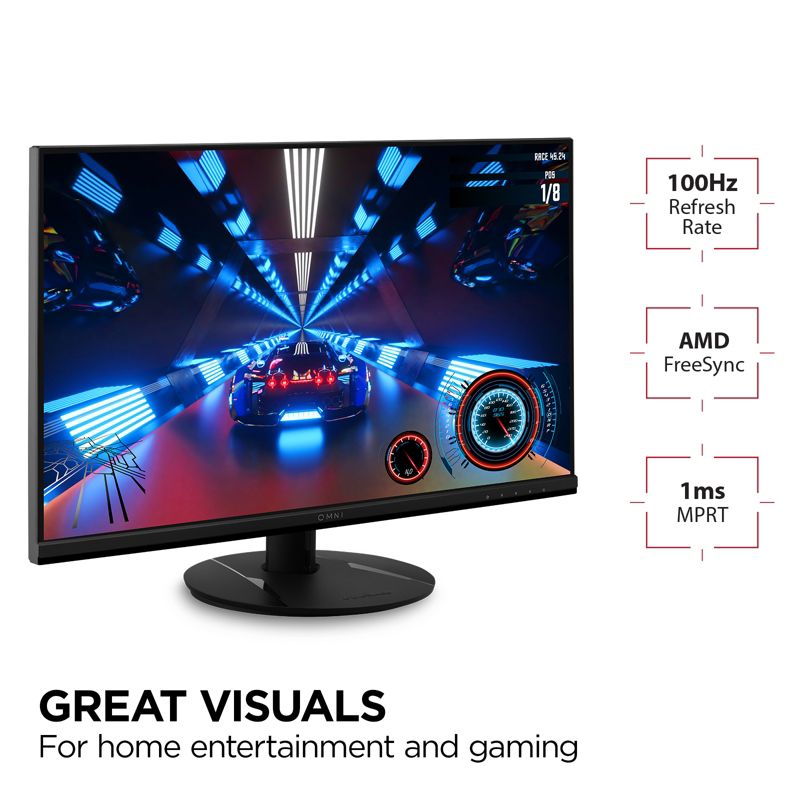 ViewSonic VX2716 27 Inch 1080p 1ms 100Hz Gaming Monitor with IPS Panel, AMD FreeSync, Eye Care, HDMI and DisplayPort, 3 of 11