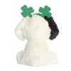 Aurora Small Clover Dog St. Patrick's Day Whimsical Stuffed Animal White 7" - 4 of 4